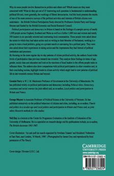 Political Participation and Democracy in Britain