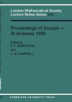 Proceedings of Groups-St. Andrews 1985