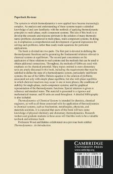 Thermodynamics of Chemical Systems