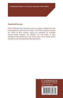 Emily Dickinson and Her Culture