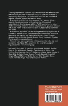 First Language Attrition