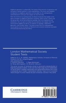 Undergraduate Algebraic Geometry