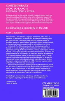 Constructing a Sociology of the Arts