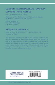 Analysis at Urbana Vol 2