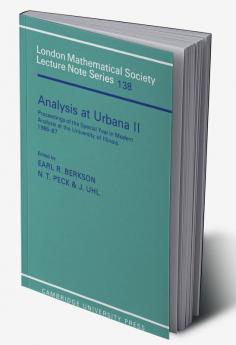 Analysis at Urbana Vol 2