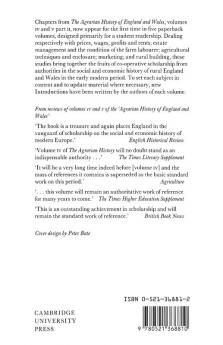 Chapters from the Agrarian History of England and Wales