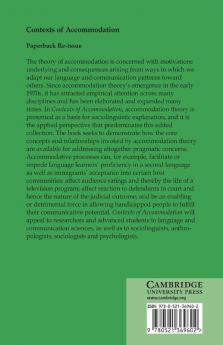 Contexts of Accommodation