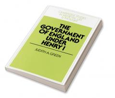 The Government of England Under Henry I