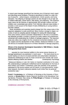 Adolescent Mothers in Later Life