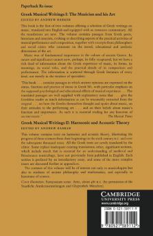Greek Musical Writings