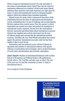 Nationalism and International Society