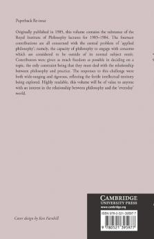 Philosophy and Politics
