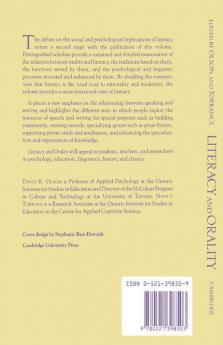 Literacy and Orality
