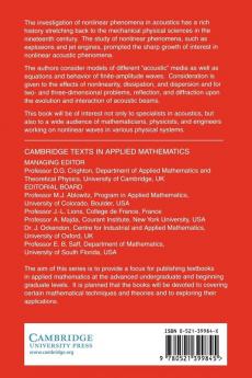 Nonlinear Wave Processes in Acoustics