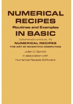 Numerical Recipes Routines and Examples in Basic (First Edition)