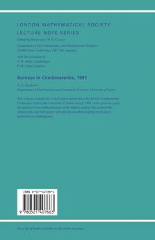 Surveys in Combinatorics 1991