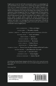 The Cambridge Companion to English Poetry Donne to Marvell