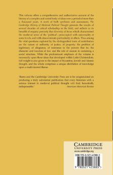 The Cambridge History of Medieval Political Thought C.350 C.1450