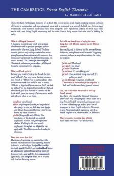 The Cambridge French-English Thesaurus