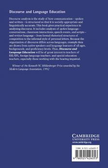 Discourse and Language Education