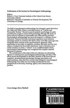 New Directions in Psychological Anthropology