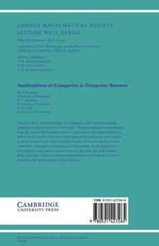 Applications of Categories in Computer Science
