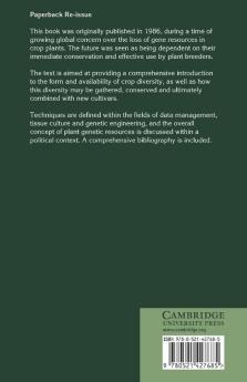 Plant Genetic Resources