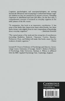 Everyday Cognition in Adulthood and Late Life