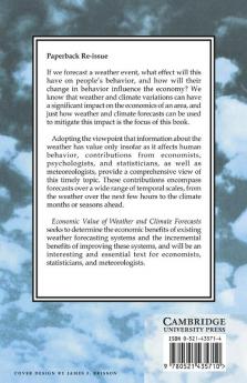 Economic Value of Weather and Climate Forecasts