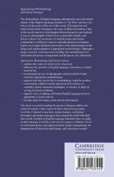 Appropriate Methodology and Social Context
