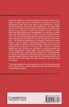 Behavioral Expressions and Biosocial Bases of Sensation Seeking