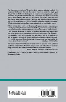 The Econometric Analysis of Transition Data