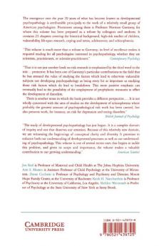 Risk and Protective Factors in the Development of Psychopathology