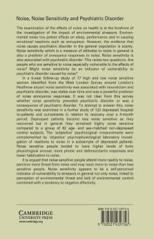 Noise Noise Sensitivity and Psychiatric Disorder