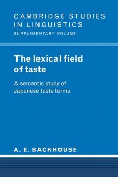The Lexical Field of Taste