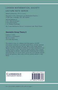 Geometric Group Theory