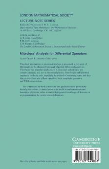Microlocal Analysis for Differential Operators