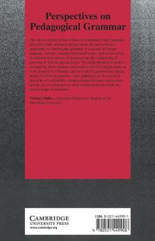 Perspectives on Pedagogical Grammar
