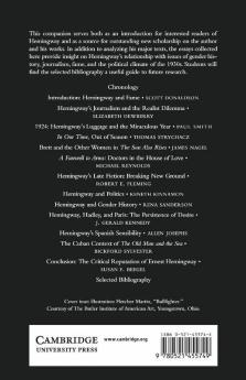 The Cambridge Companion to Hemingway
