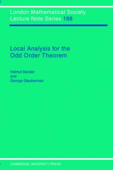 Local Analysis for the Odd Order Theorem