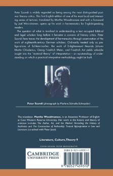 Introduction to Literary Hermeneutics
