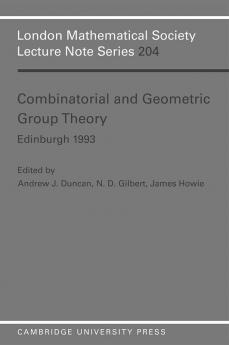 Combinatorial and Geometric Group Theory Edinburgh 1993