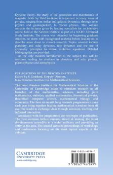Lectures on Solar and Planetary Dynamos