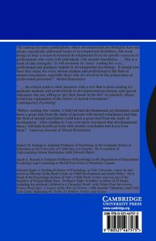 Issues in the Developmental Approach to Mental Retardation