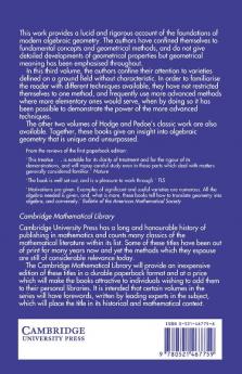 Methods of Algebraic Geometry