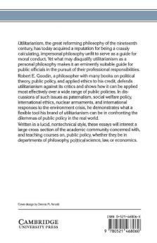 Utilitarianism as a Public Philosophy