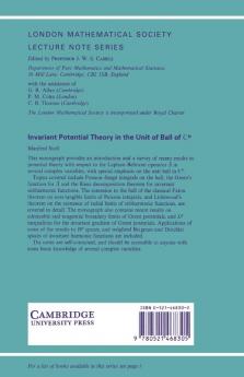 Invariant Potential Theory in the Unit Ball of Cn