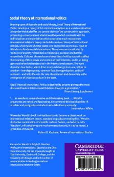 Social Theory of International Politics