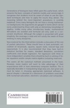 Statistical Methods in Biology