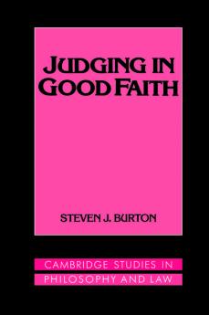 Judging in Good Faith